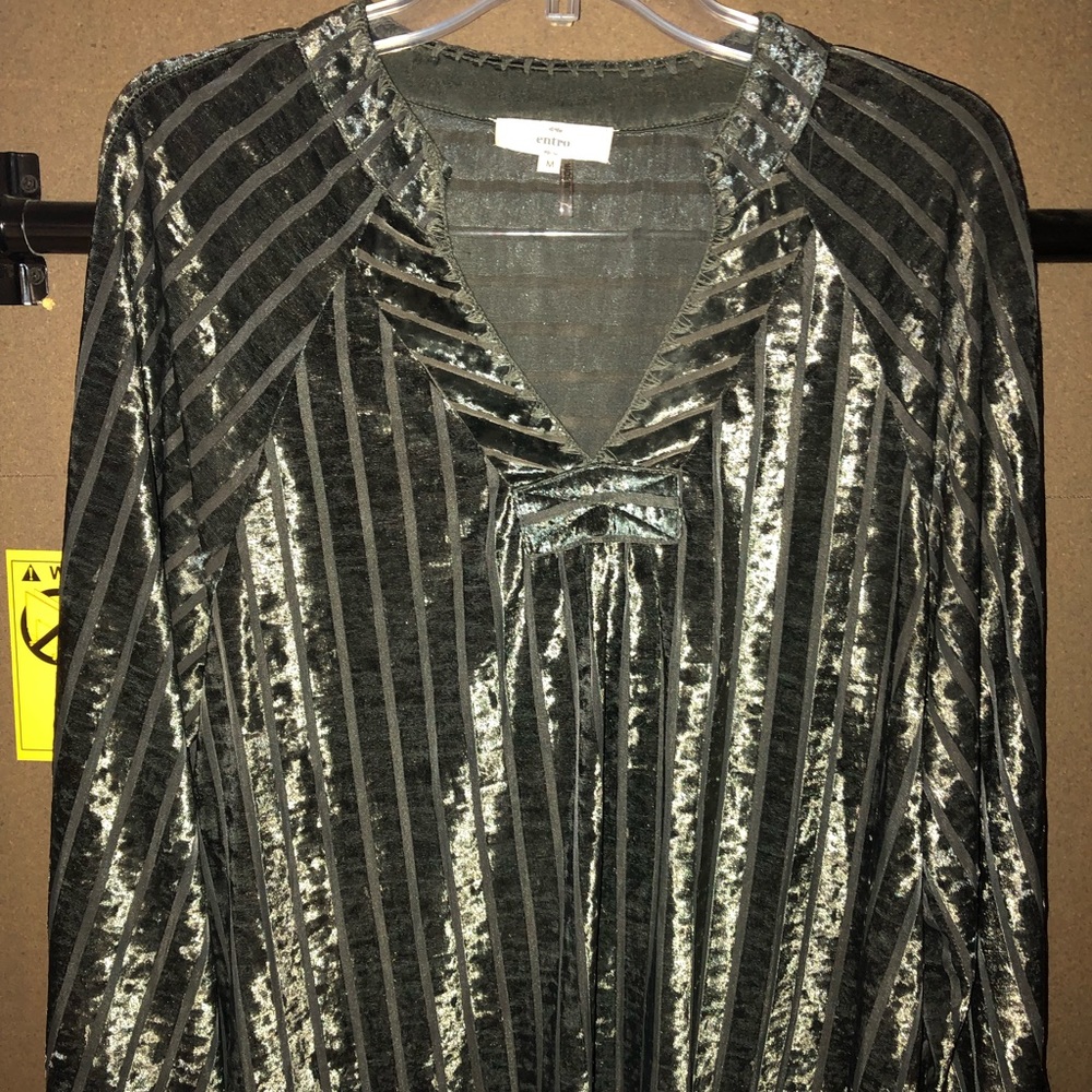 Green Velvet top
